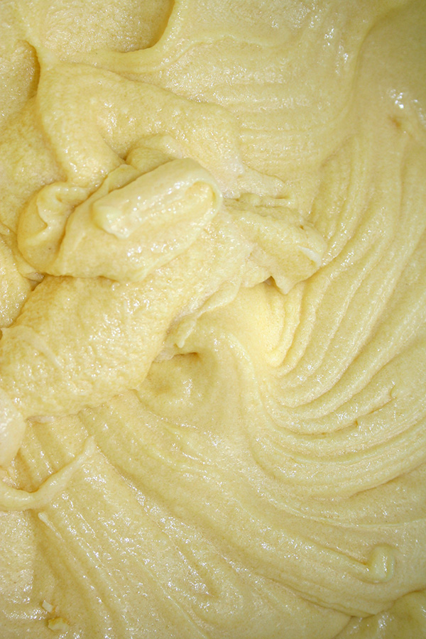 Lemon brownie batter