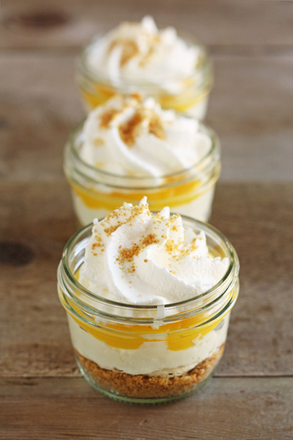 No-Bake Lemon Cheesecakes
