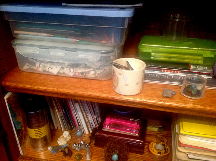 keeping art supplies in order