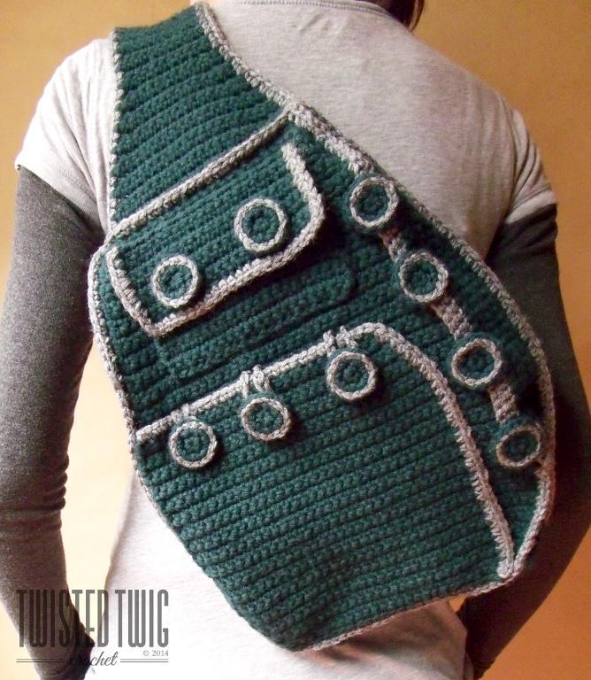 shoulder backpack crochet pattern