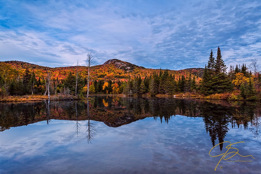 Early morning on Wildlife Pond in New Hampshire's White Mountains