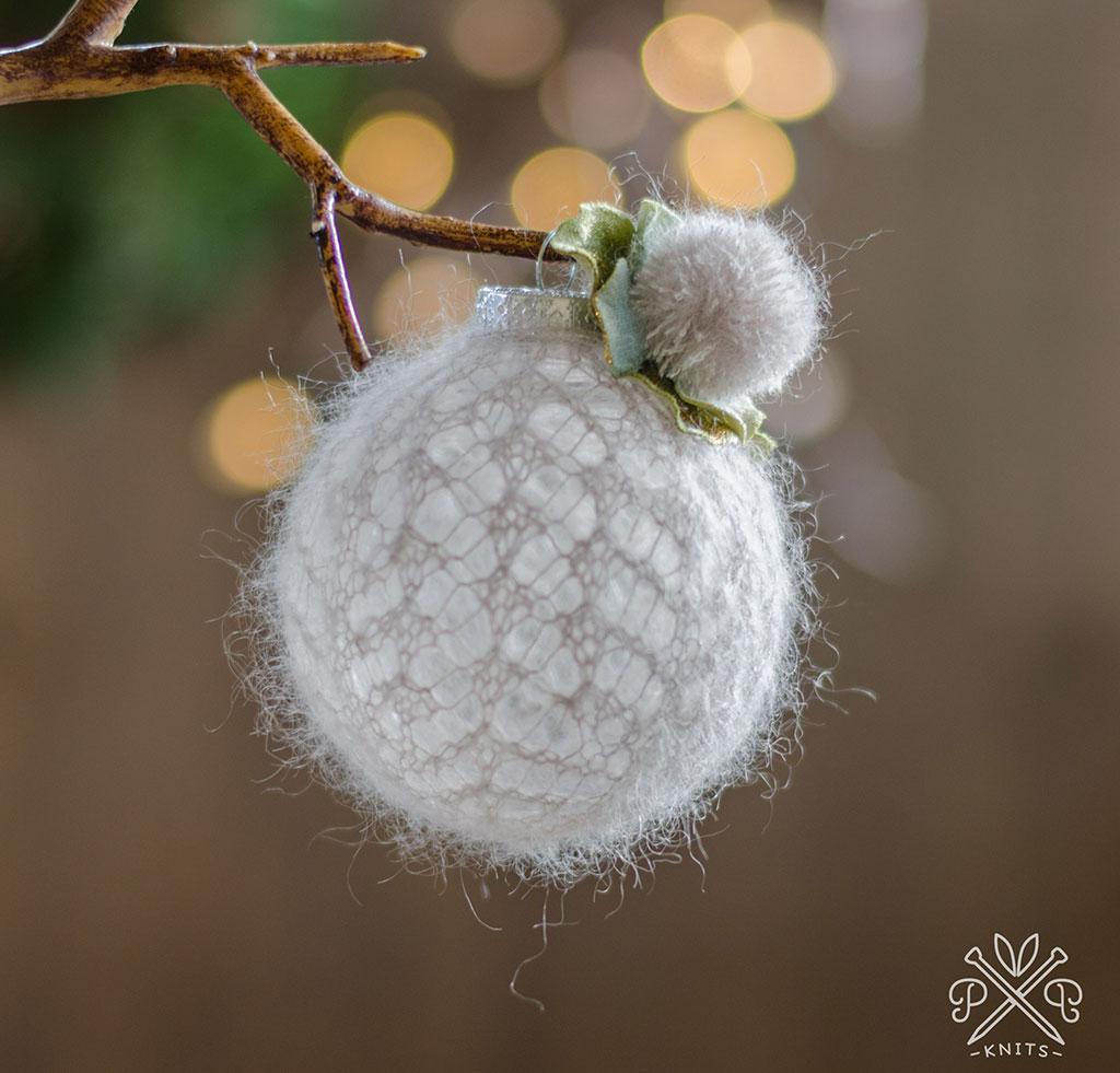Snowball Ornament Knitting Kit