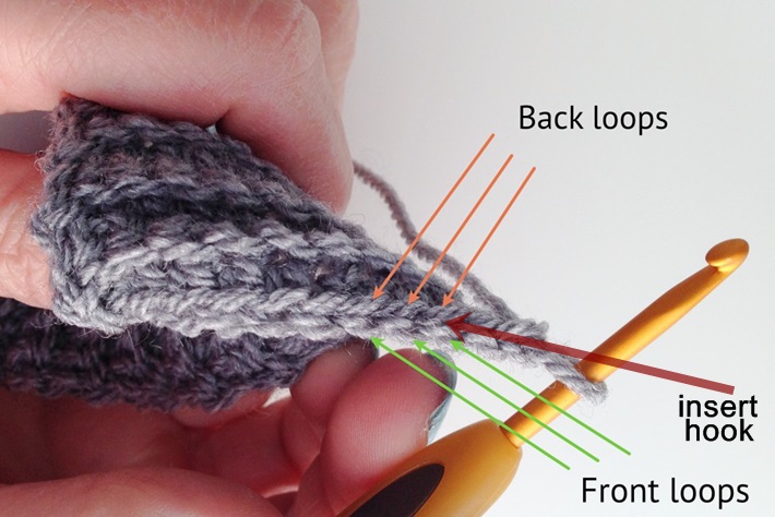 Crochet that looks like knitting sc blo