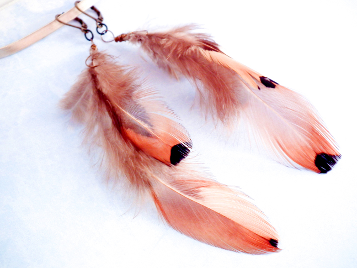 DIY Feather Earrings