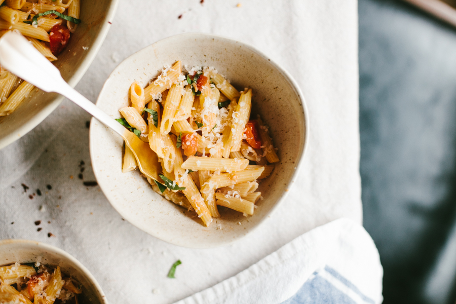 A Simple Pasta Arrabbiata Recipe - On Bluprint