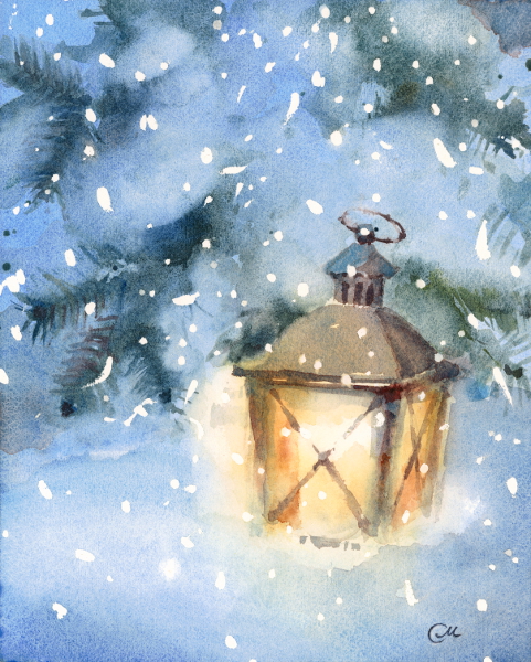 Lantern Watercolor