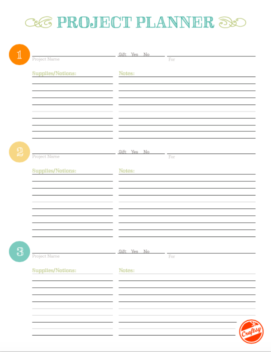 Bluprint Project Planner Worksheet