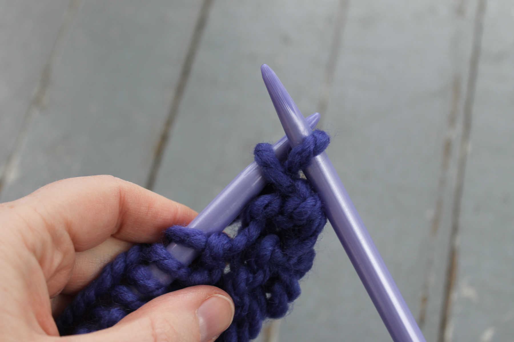 Binding off a scarf