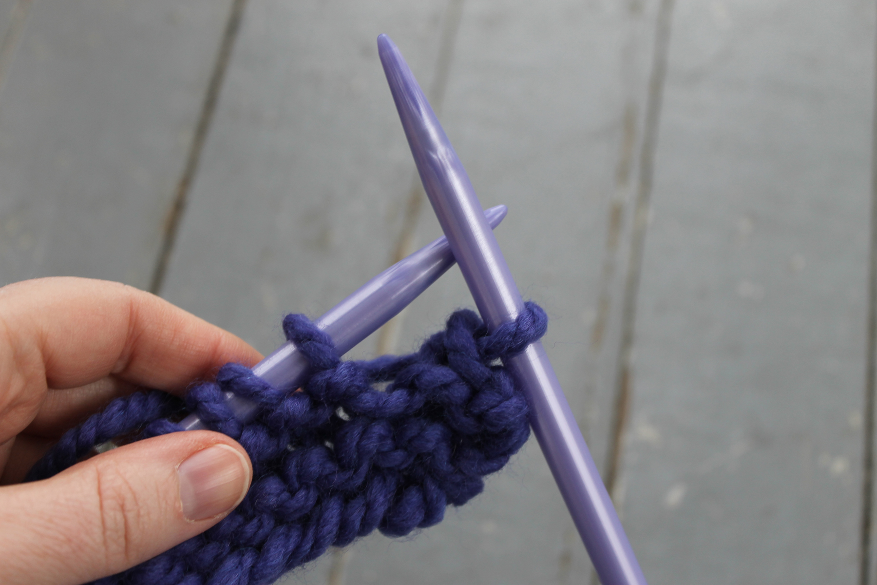 Binding off a scarf