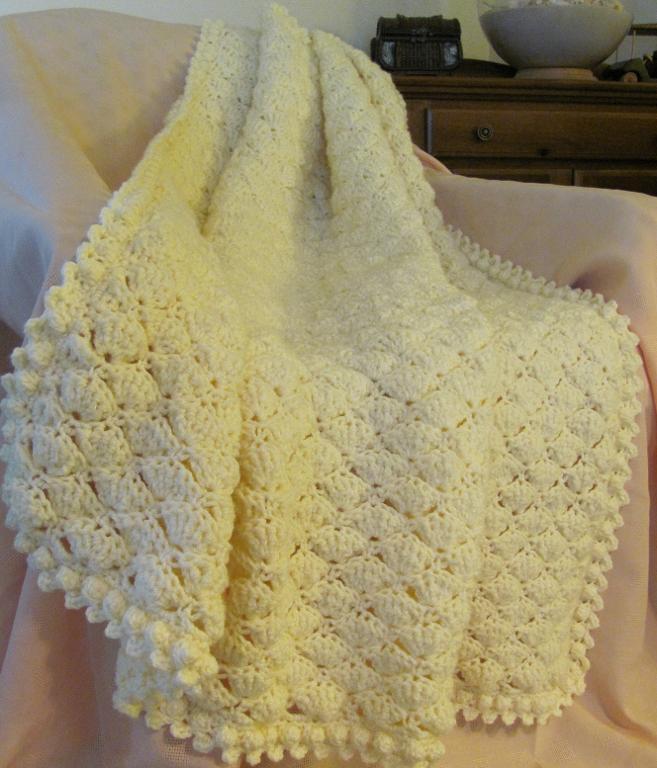 crochet shell blanket pattern