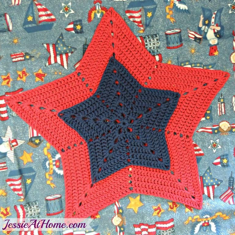 crochet star trivet free pattern