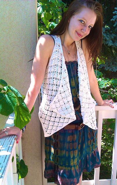 draped crochet vest pattern