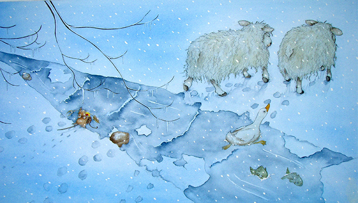 hints for drawing snow