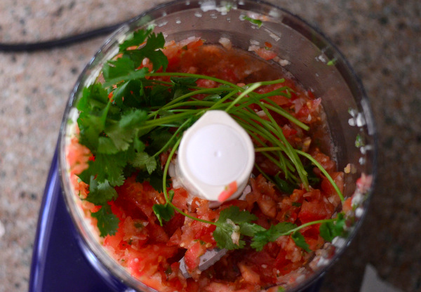 Fresh Cilantro in Pico de Gallo