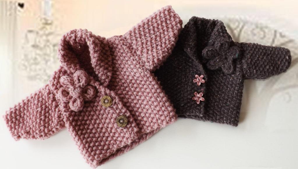 Chunky Knit Moss Stitch Kids Sweater Knitting Pattern