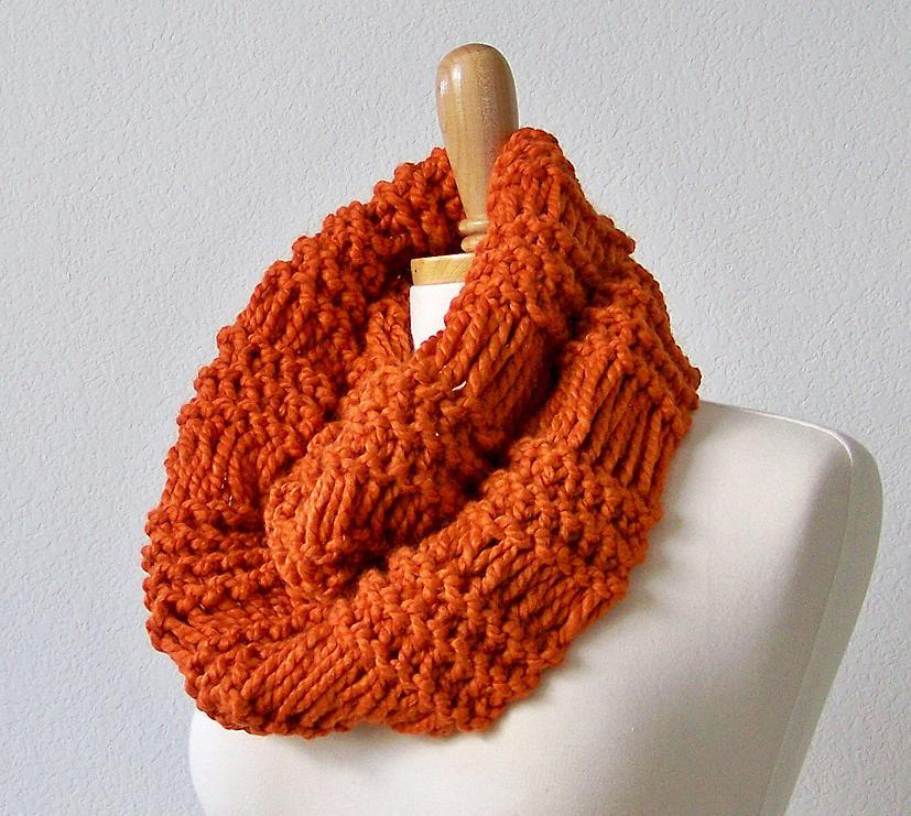 Infinity Scarf Cowl Scarf Knitting Pattern