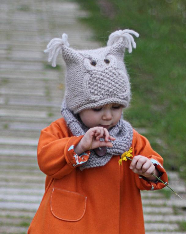 Owl Hat 'Chouette' Knitting Pattern