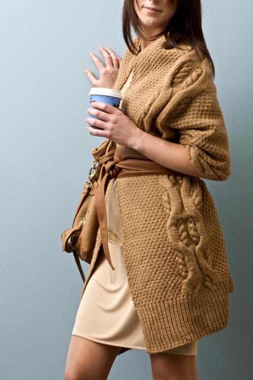 Aspen Cardigan Coat Knitting Pattern