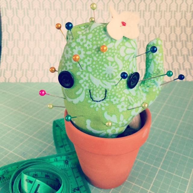 Cactus Pincushion FREE Sewing Pattern