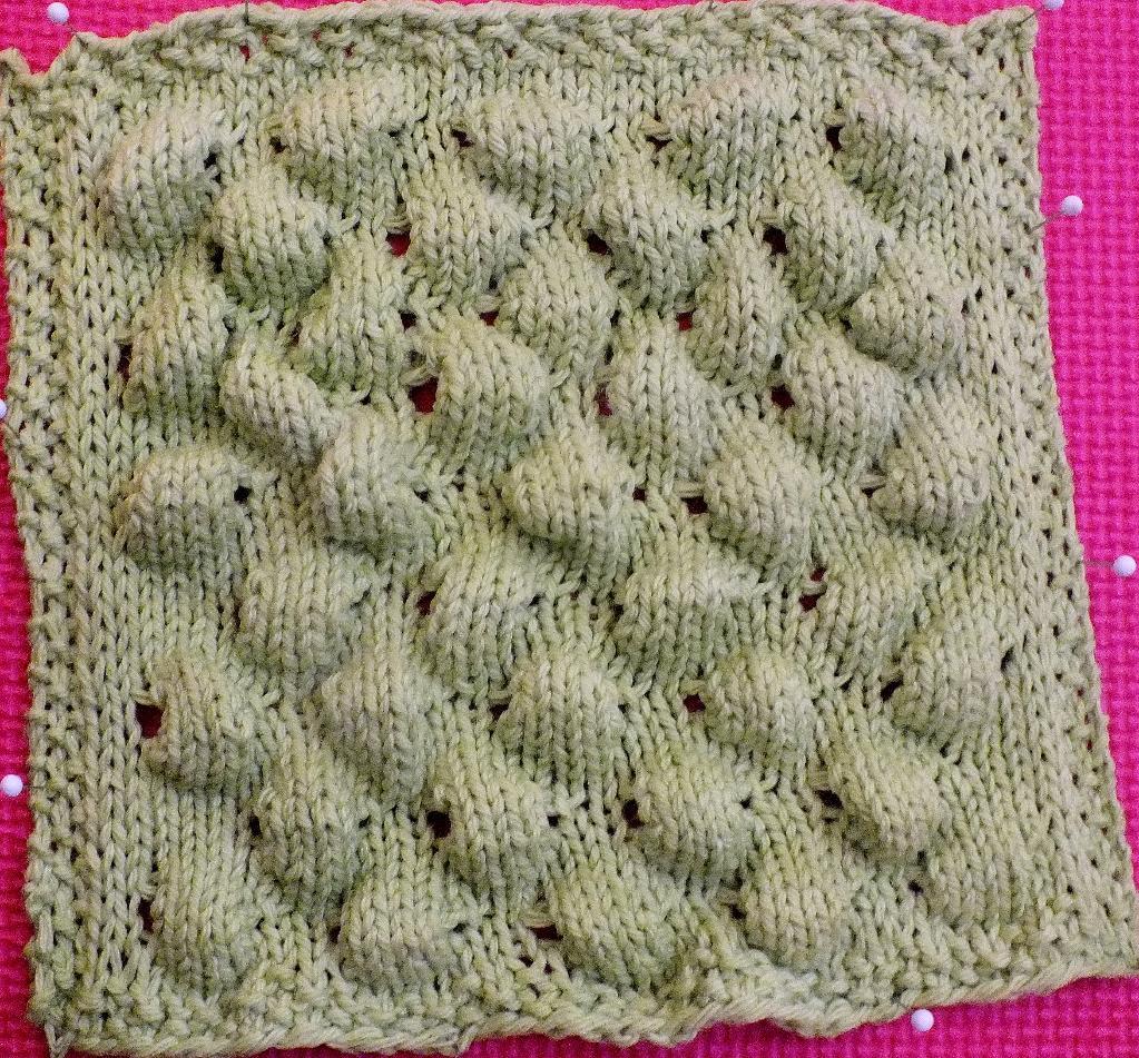 Bubble Brick Dishcloth FREE Knitting Pattern