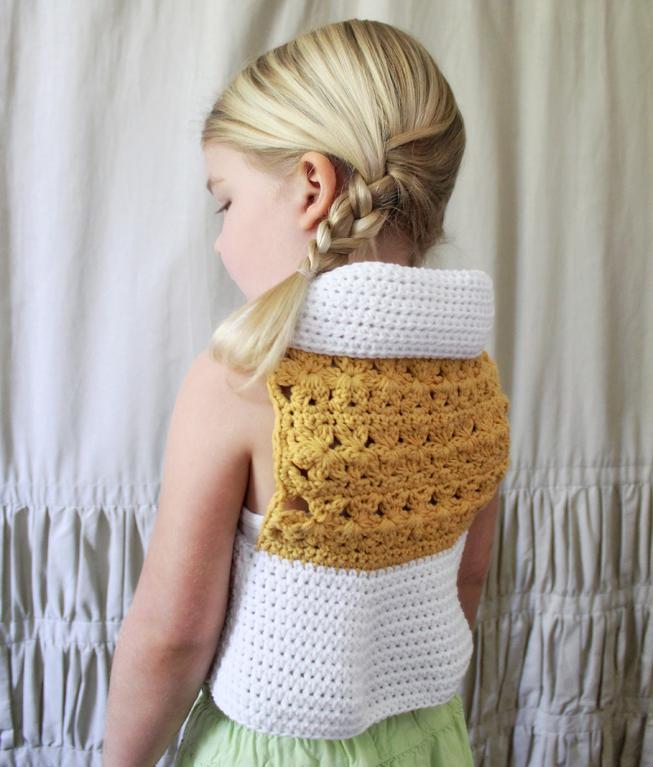 girls crochet vest pattern