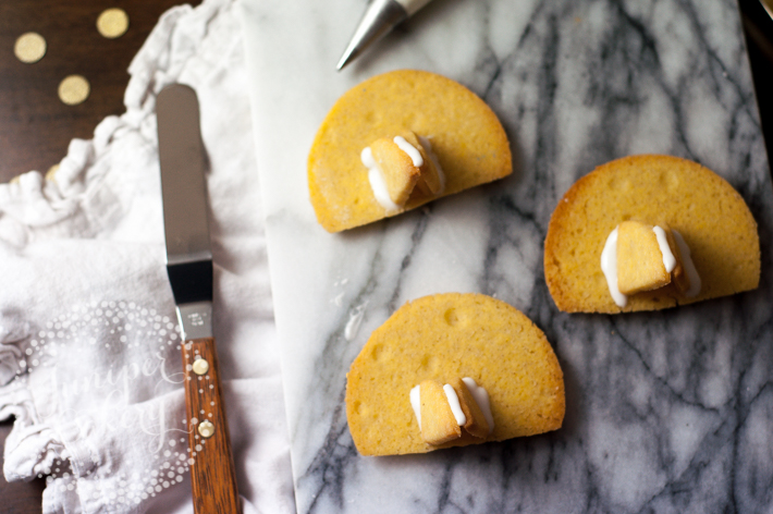 Make stand up Menorah sugar cookies for Hanukkah