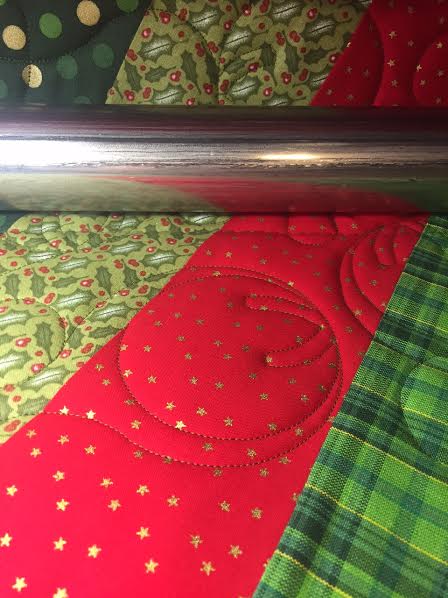 how to prepare a christmas tree skirt for longarm quilting