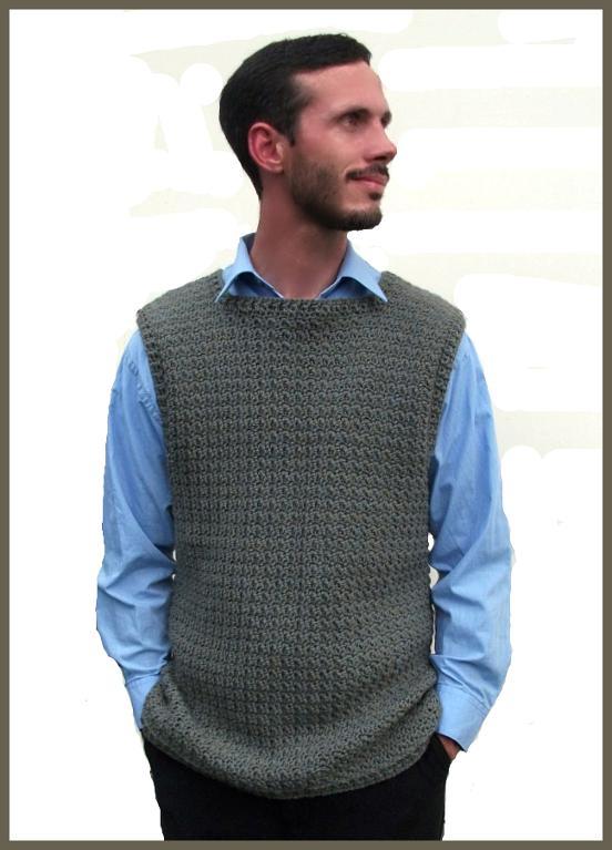 mens crochet vest pattern