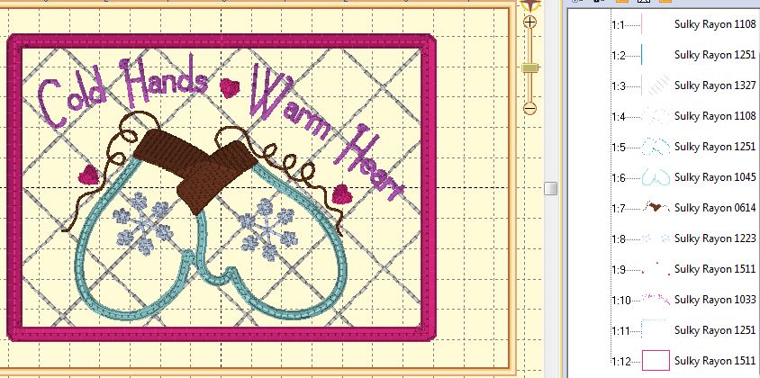 mitten stitchout color stops