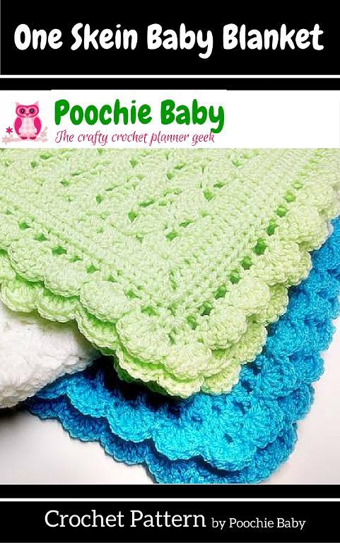 one skein crochet baby blanket