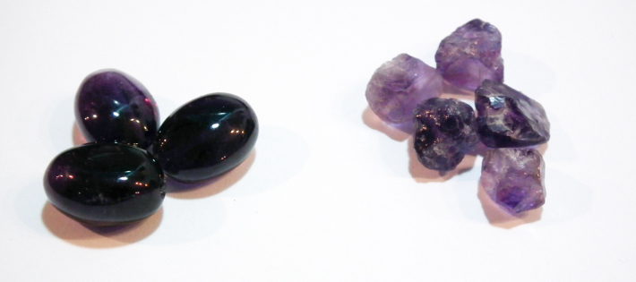 Purple stones for jewelry making