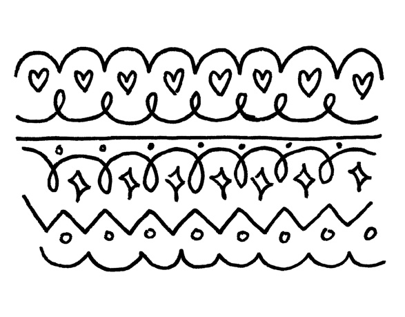 simple linear patterns to draw