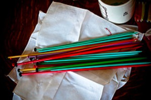 vintage knitting needles