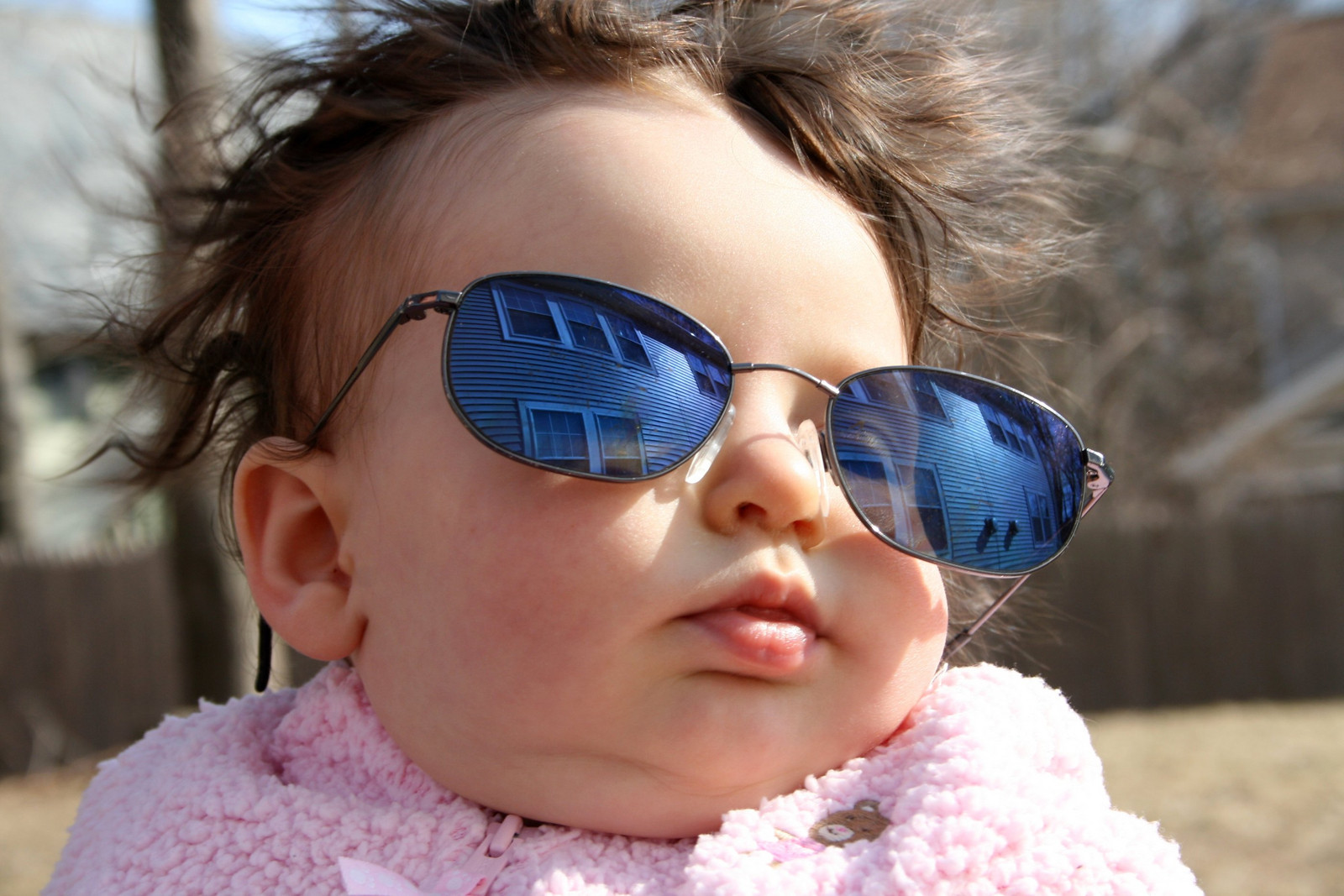 Creative Baby Photography: Sunglasses and Crazy Hair