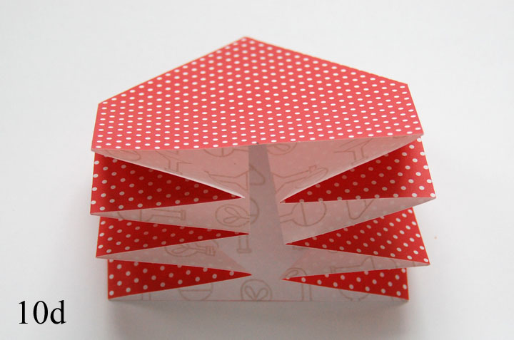 Step 10d: Flip over and repeat with second side corners