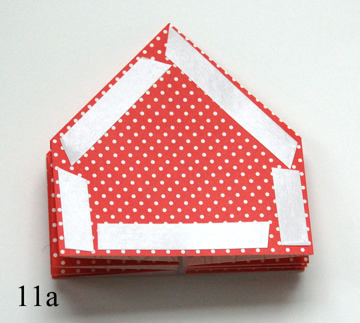 Step 11a: Apply adhesive tape to both sides
