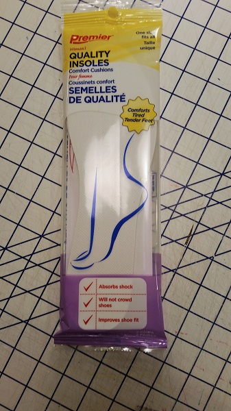 dollar store foam shoe inserts