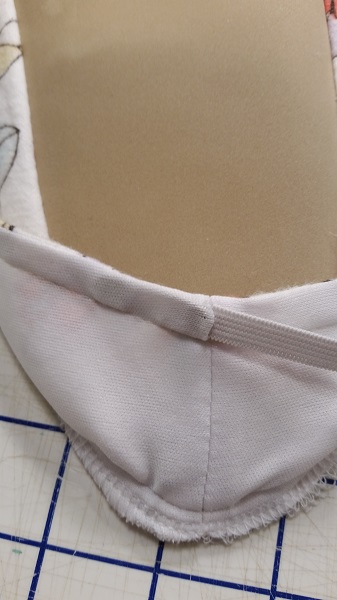 insert elastic thru casing