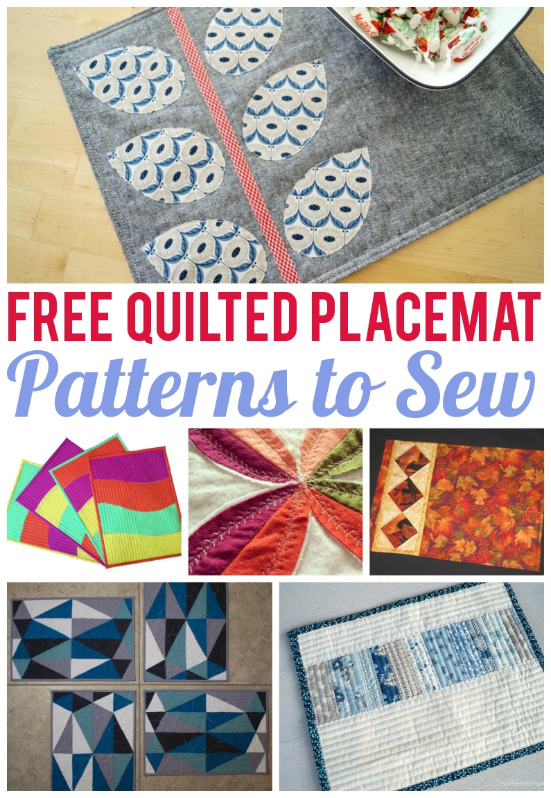 7 Free Quilted Placemat Patterns