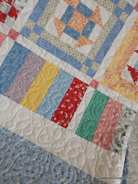 Reproduction 1930's Churn Dash Quilt