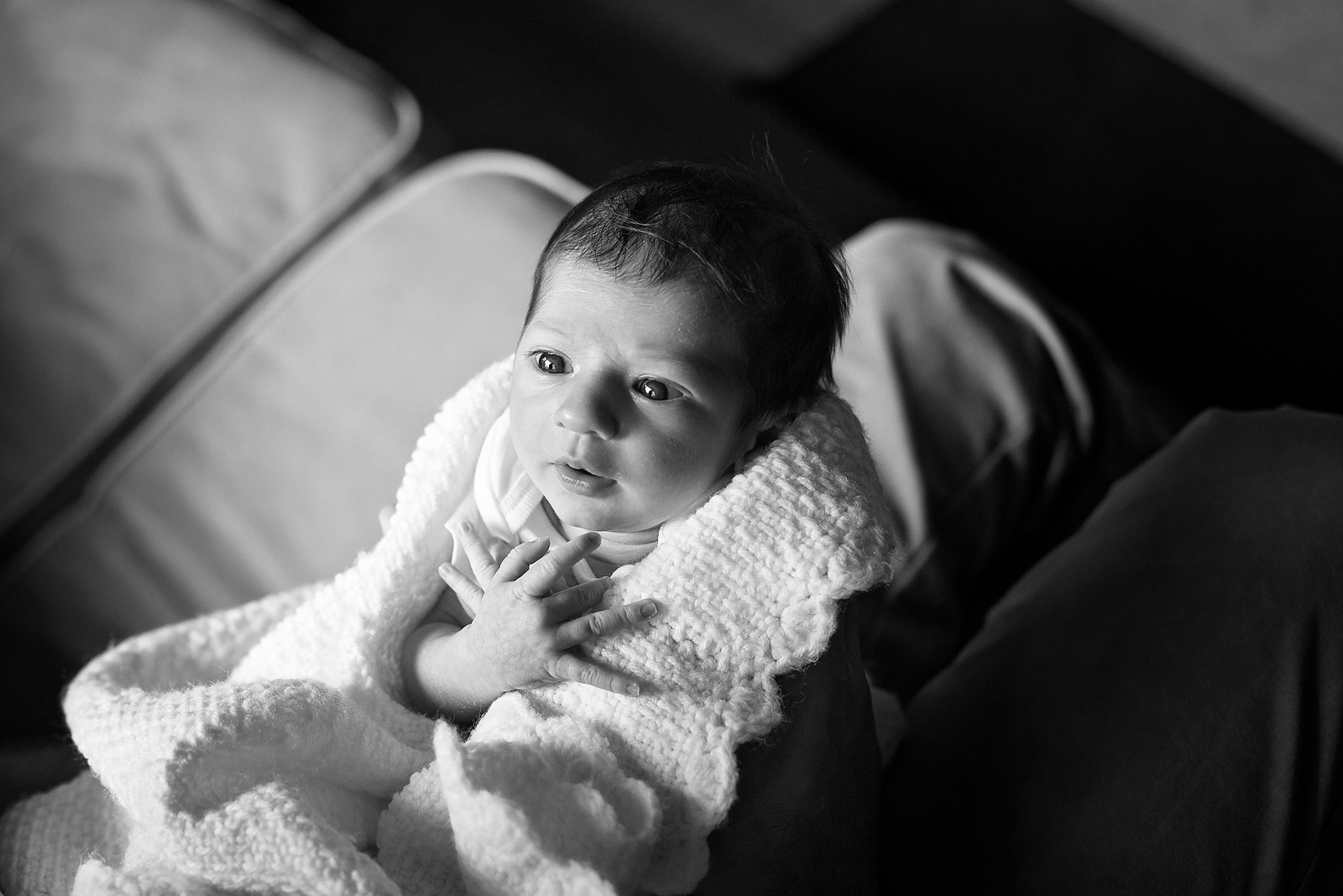Newborn photography with natural light