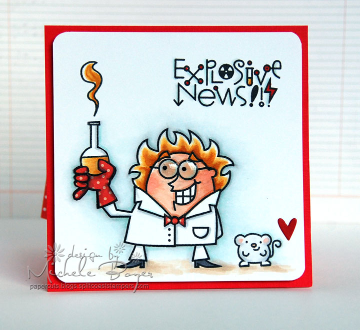 Photo of finished card front; finish as desired