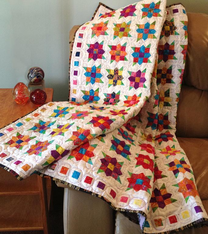 Flowers Squared Quilt pattern