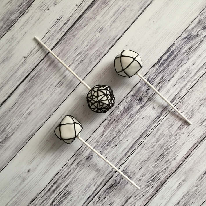 Geometric Modern Cake Pops