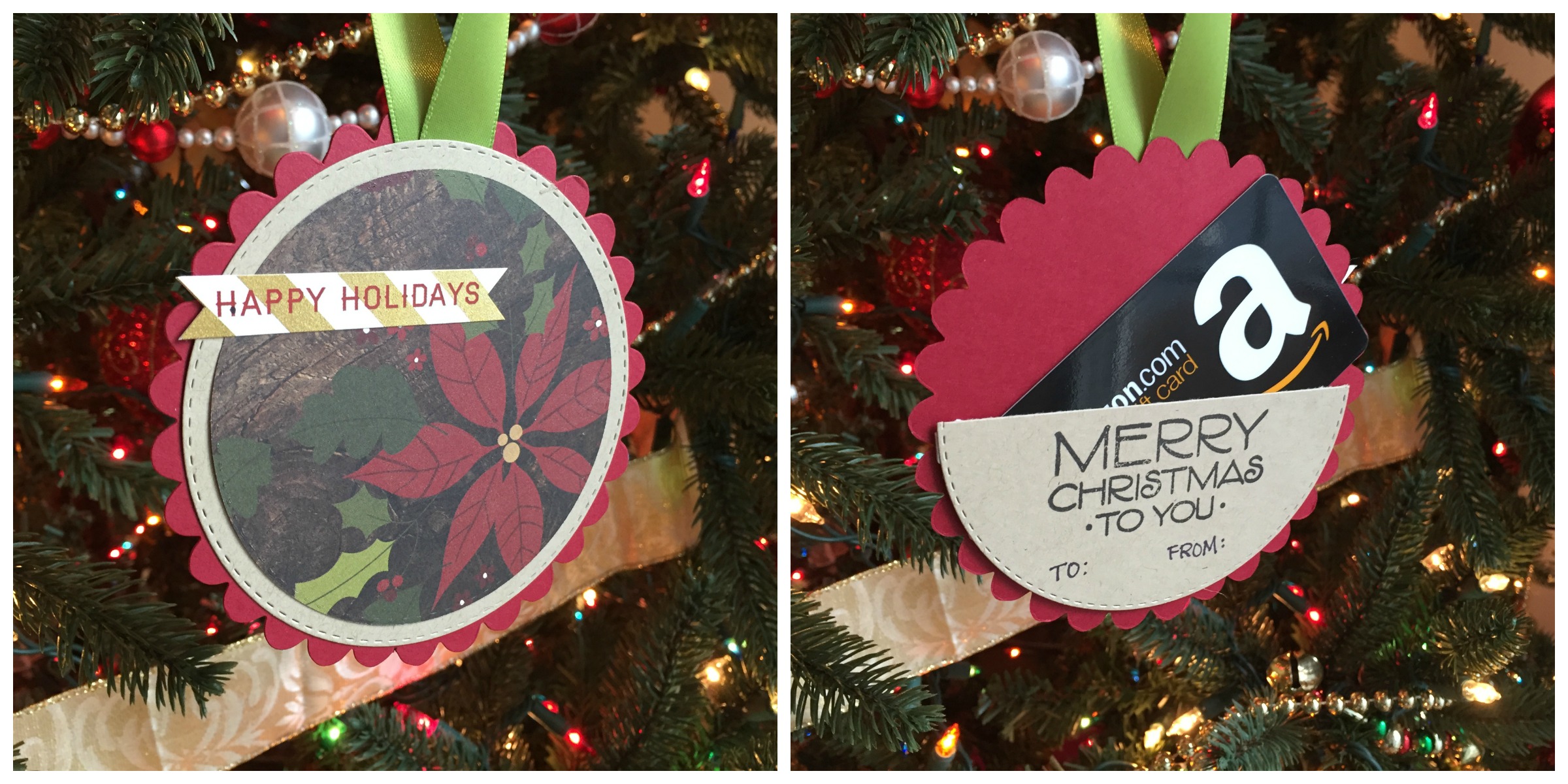 Christmas Ornament Gift Card Holder Christmas Ornament Gift Card Holder