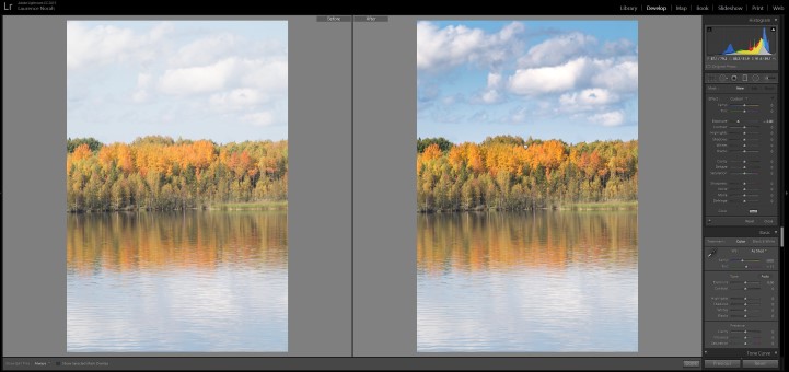 Lightroom filters - graduated filter