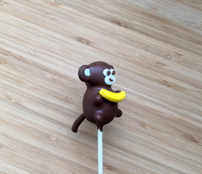 Monkey cake pop side
