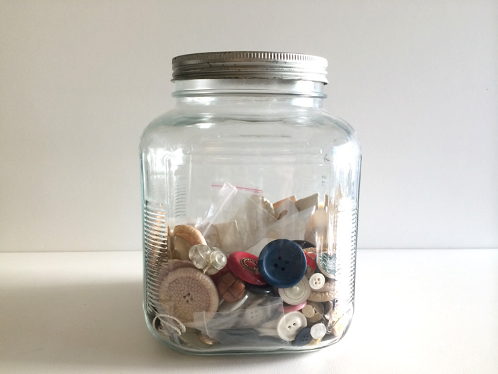 Jar of buttons