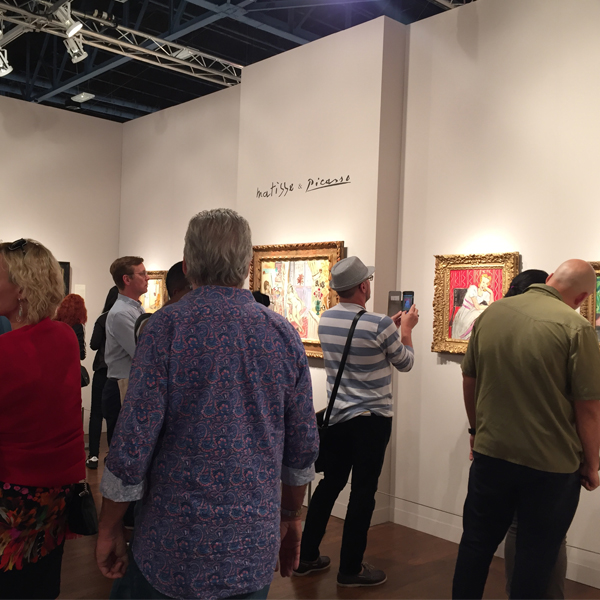 Crowded Art Gallery Opening