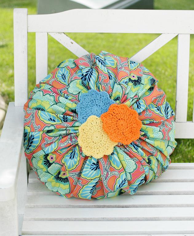 Blossom Doily Pillow FREE Sewing Pattern